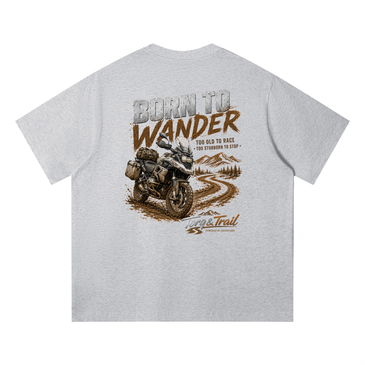 Born To Wander Adventure Motorcycle T-Shirt