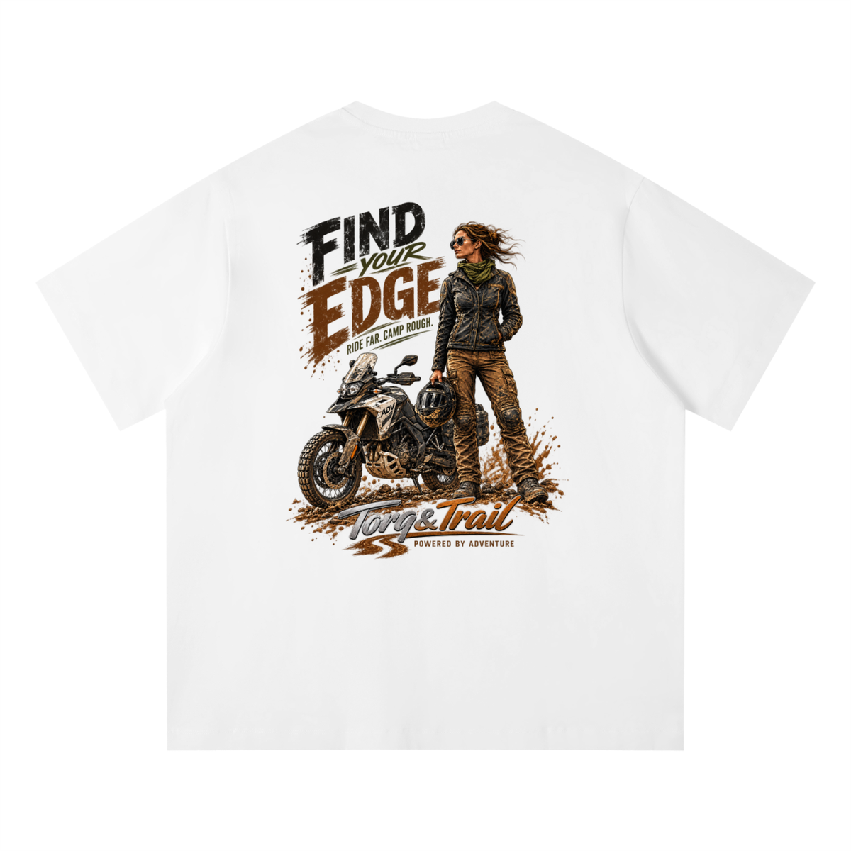 Find Your Edge Adventure Motorcycle T-Shirt