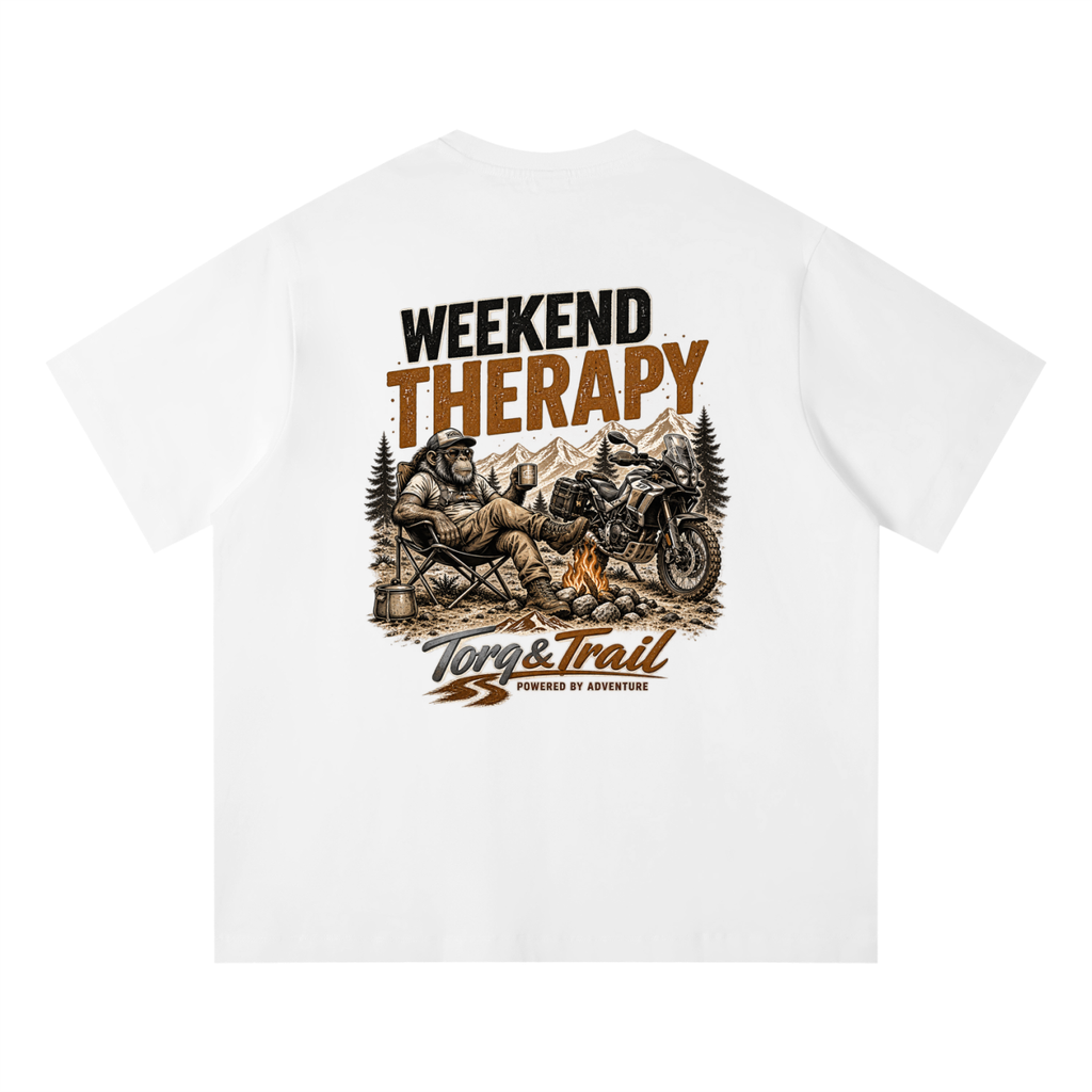 Weekend Therapy Chimp Adventure Motorcycle T-Shirt