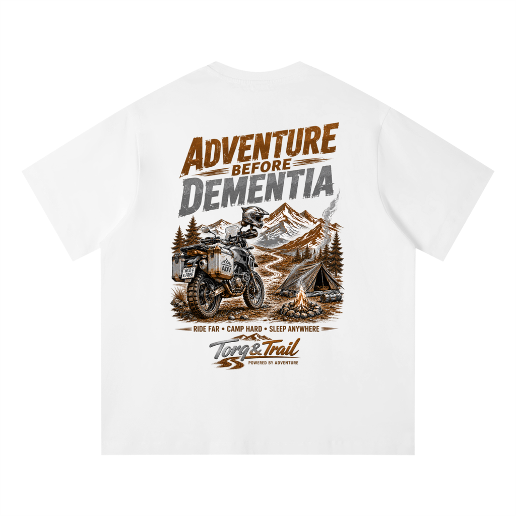 Adventure Before Dementia Adventure Motorcycle T-Shirt