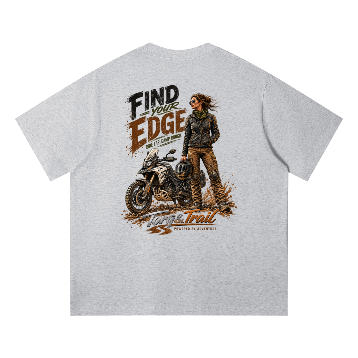 Find Your Edge Adventure Motorcycle T-Shirt