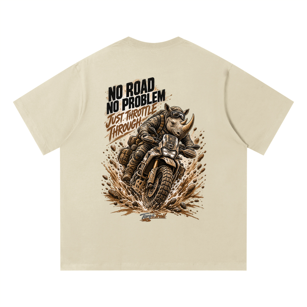 No Road No Problem Adventure Motorcycle T-Shirt