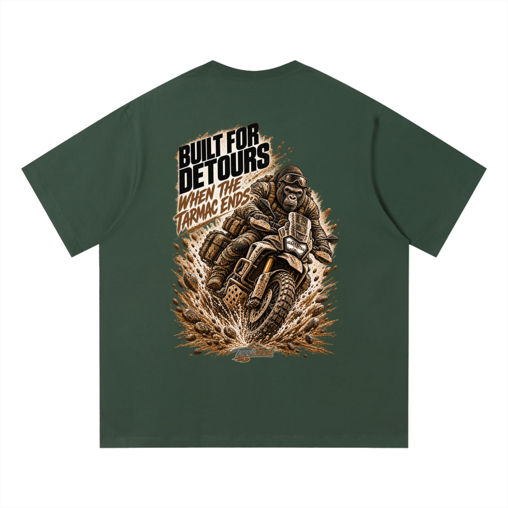 Built For Detours Adventure Motorcycle T-Shirt