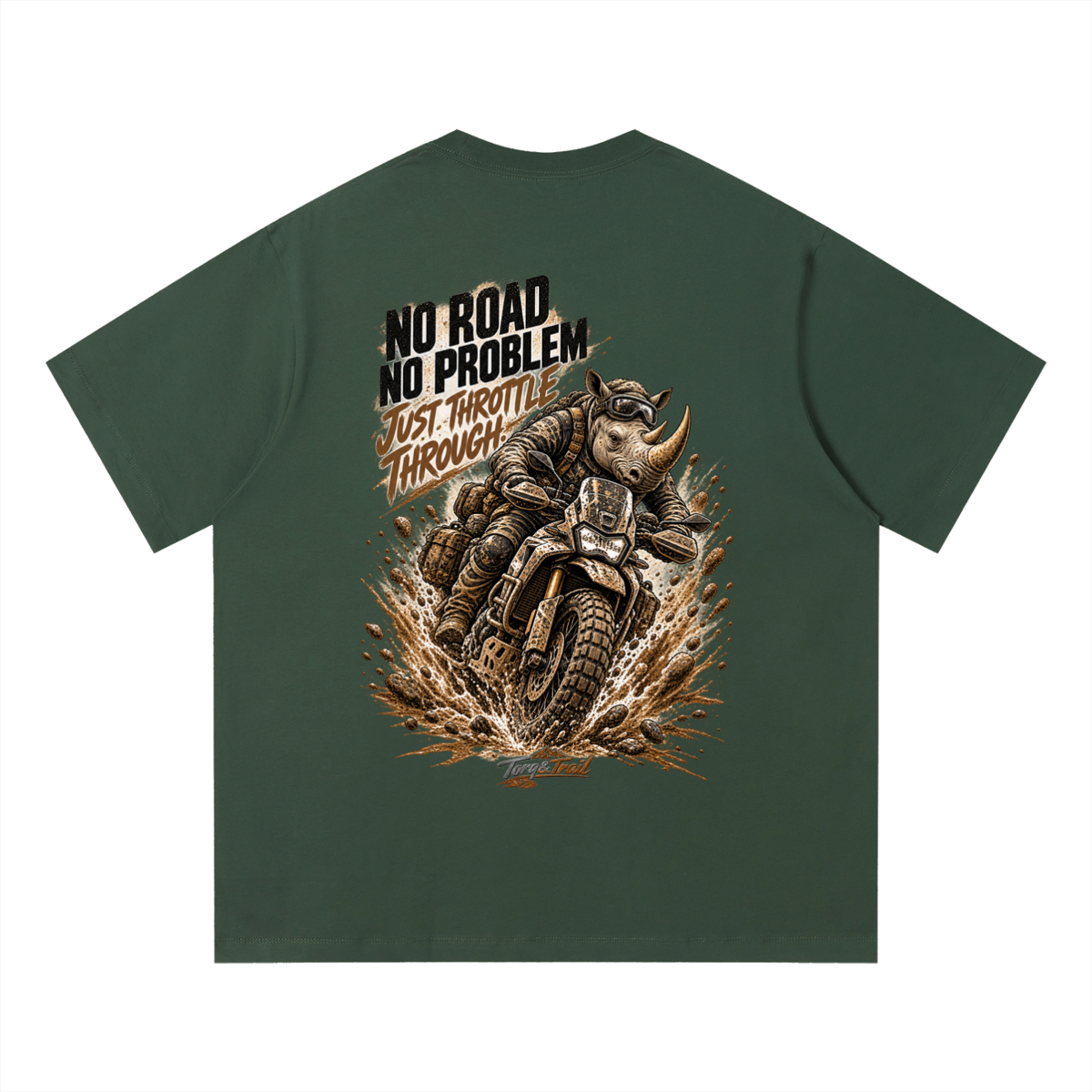 No Road No Problem Adventure Motorcycle T-Shirt