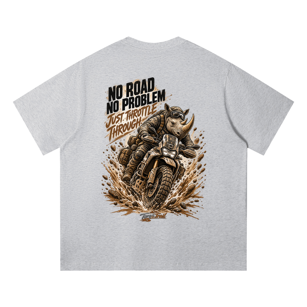 No Road No Problem Adventure Motorcycle T-Shirt