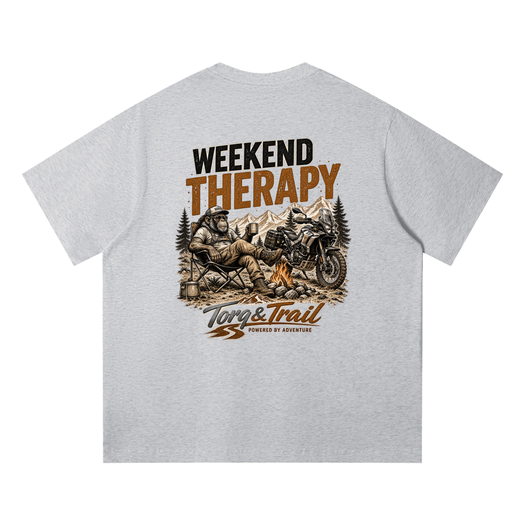 Weekend Therapy Chimp Adventure Motorcycle T-Shirt
