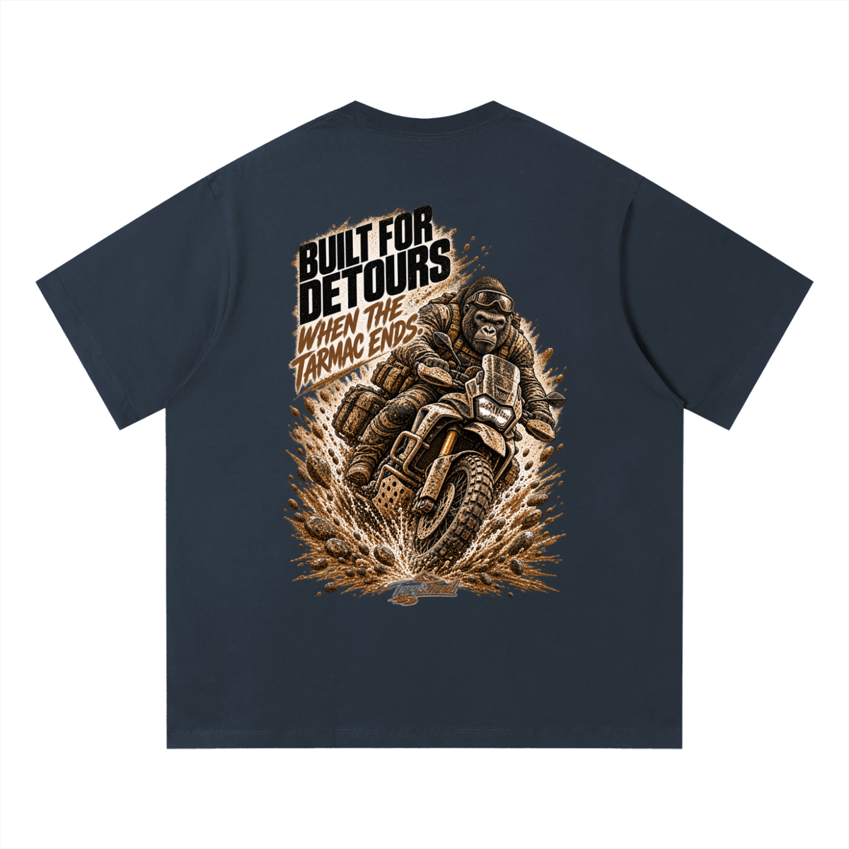 Built For Detours Adventure Motorcycle T-Shirt