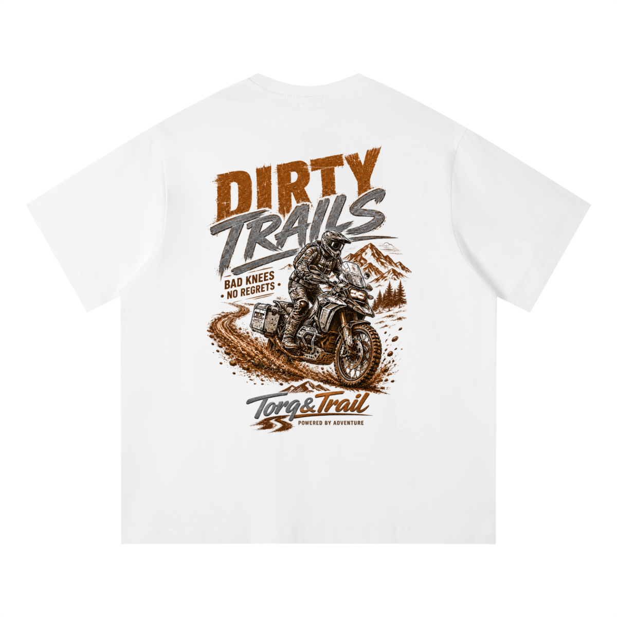 Dirty Trails Adventure Motorcycle T-Shirt