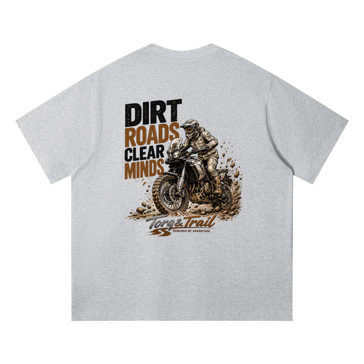 Dirt Roads Clear Mind Adventure Motorcycle T-Shirt