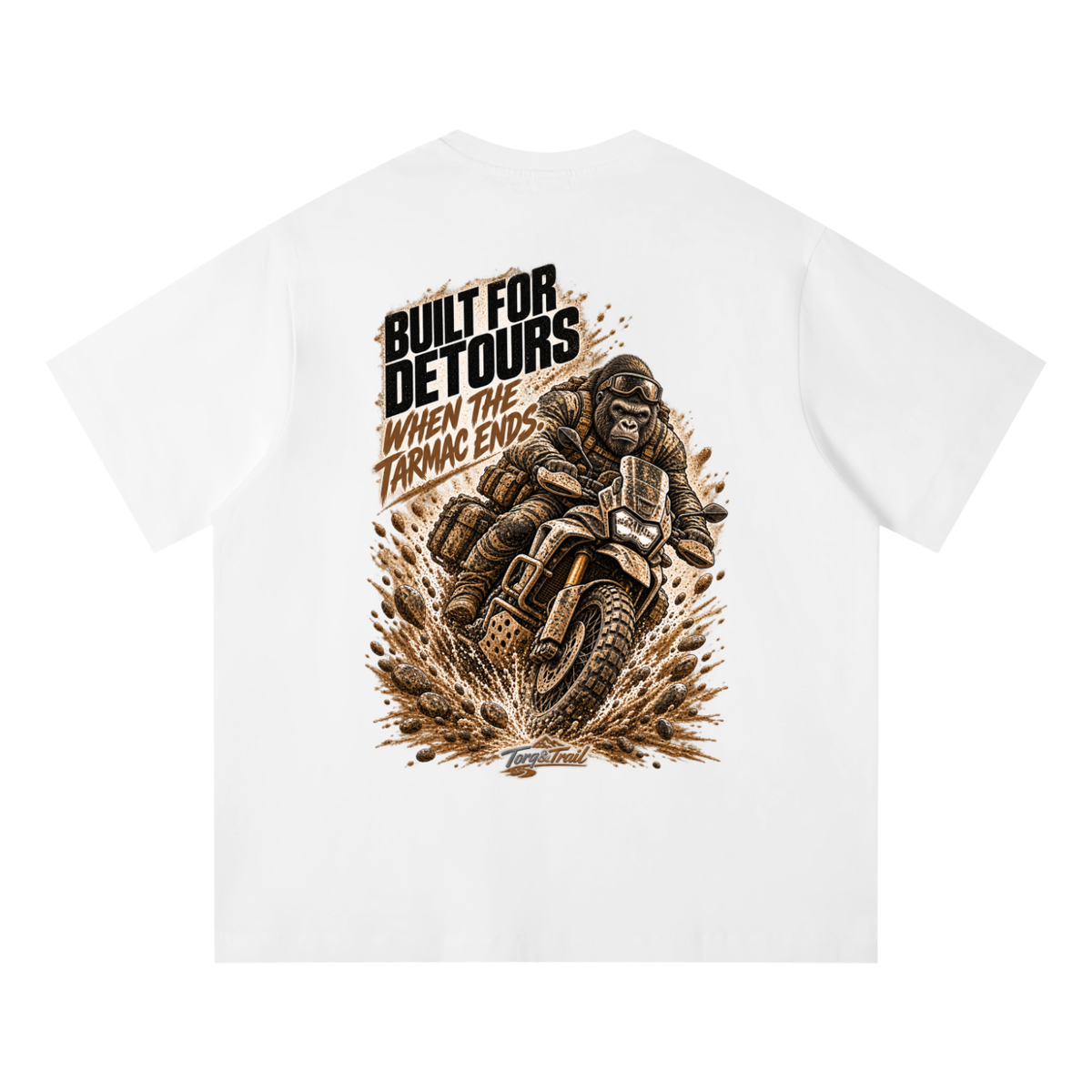 Built For Detours Adventure Motorcycle T-Shirt