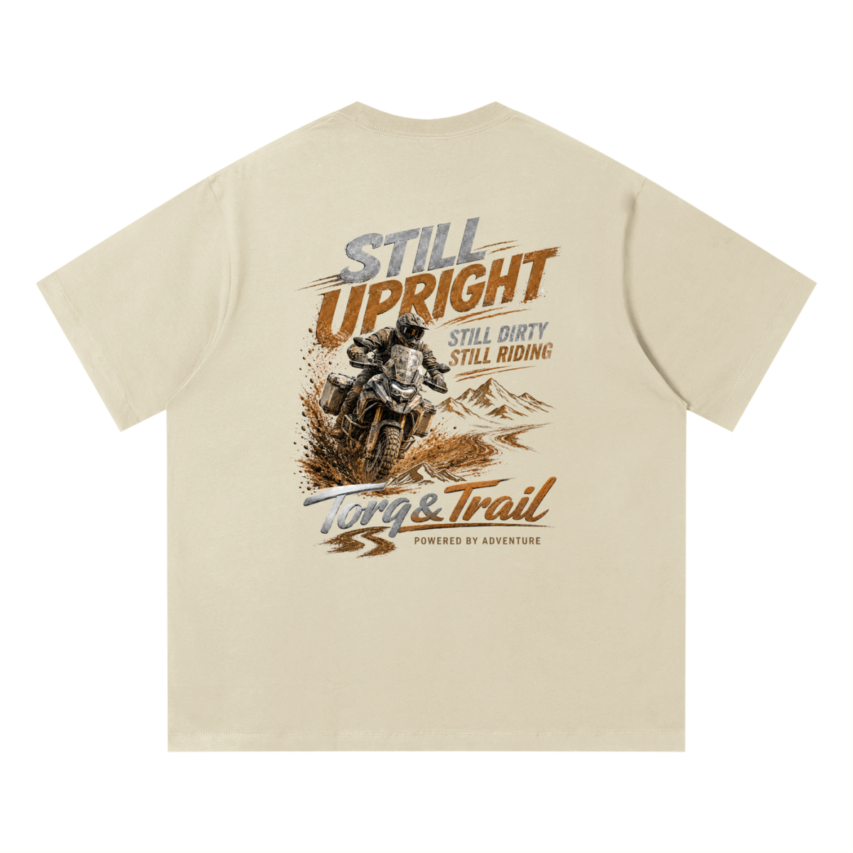 Still Upright Adventure Motorcycle T-Shirt