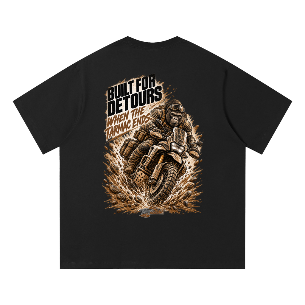 Built For Detours Adventure Motorcycle T-Shirt