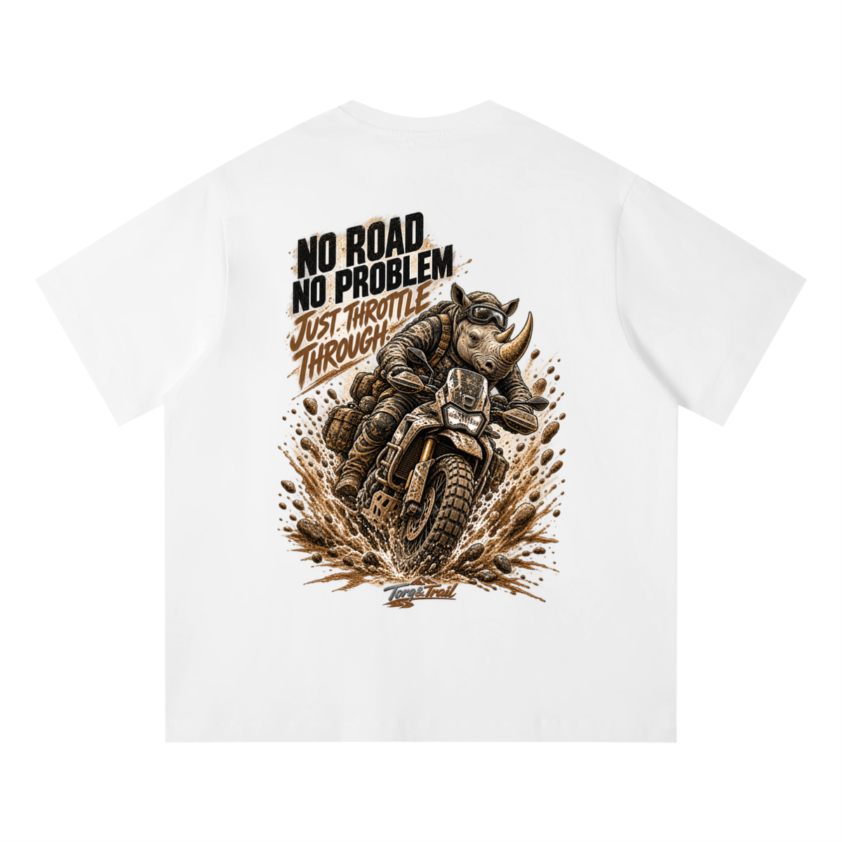 No Road No Problem Adventure Motorcycle T-Shirt