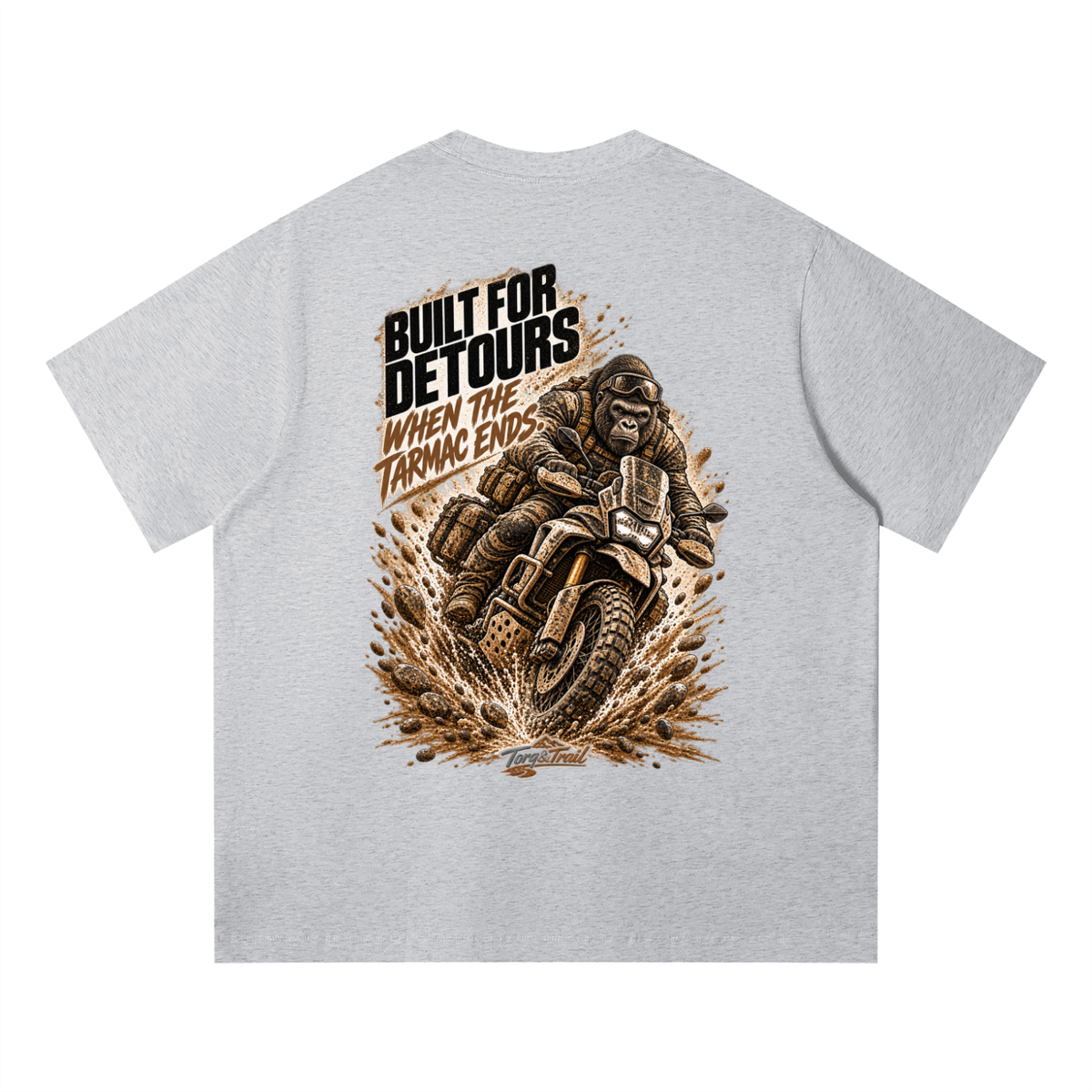 Built For Detours Adventure Motorcycle T-Shirt