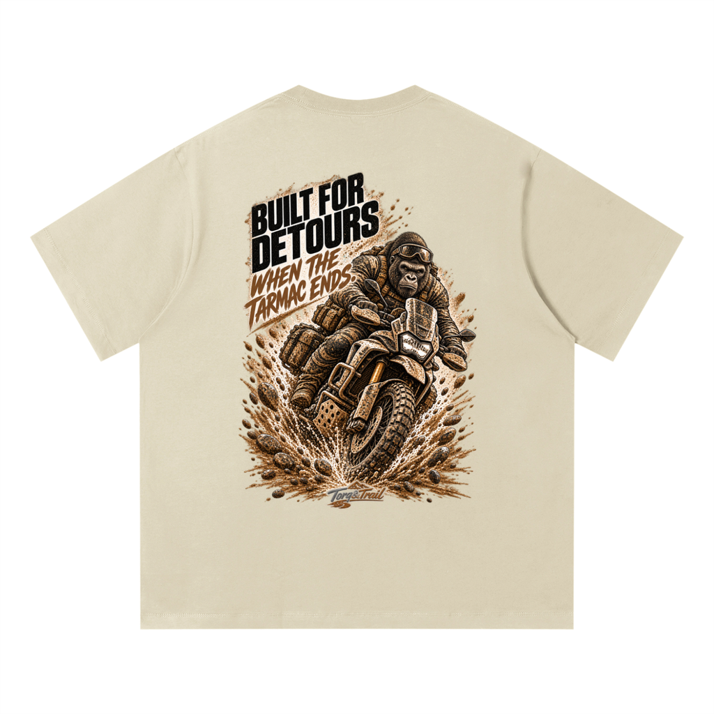 Built For Detours Adventure Motorcycle T-Shirt