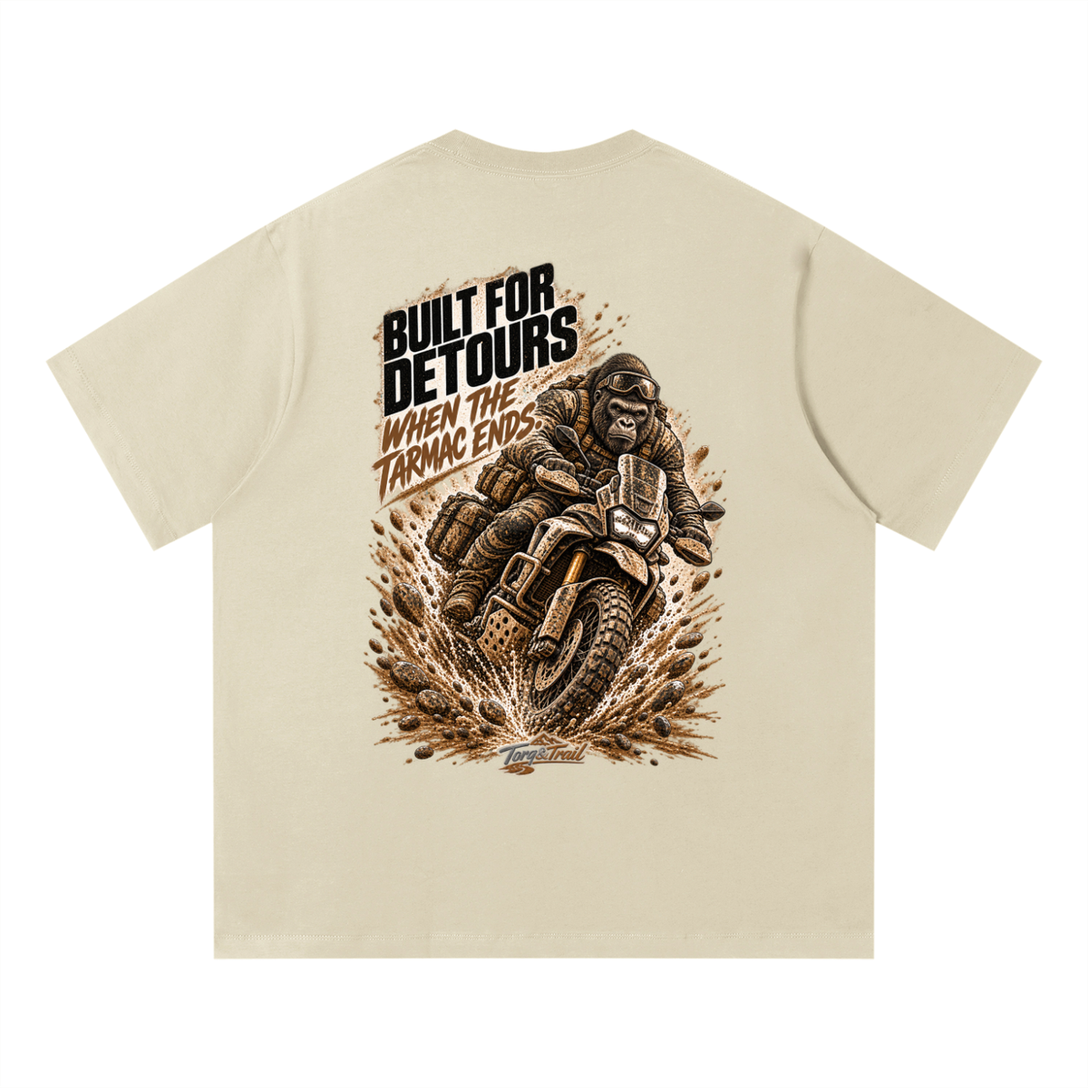 Built For Detours Adventure Motorcycle T-Shirt