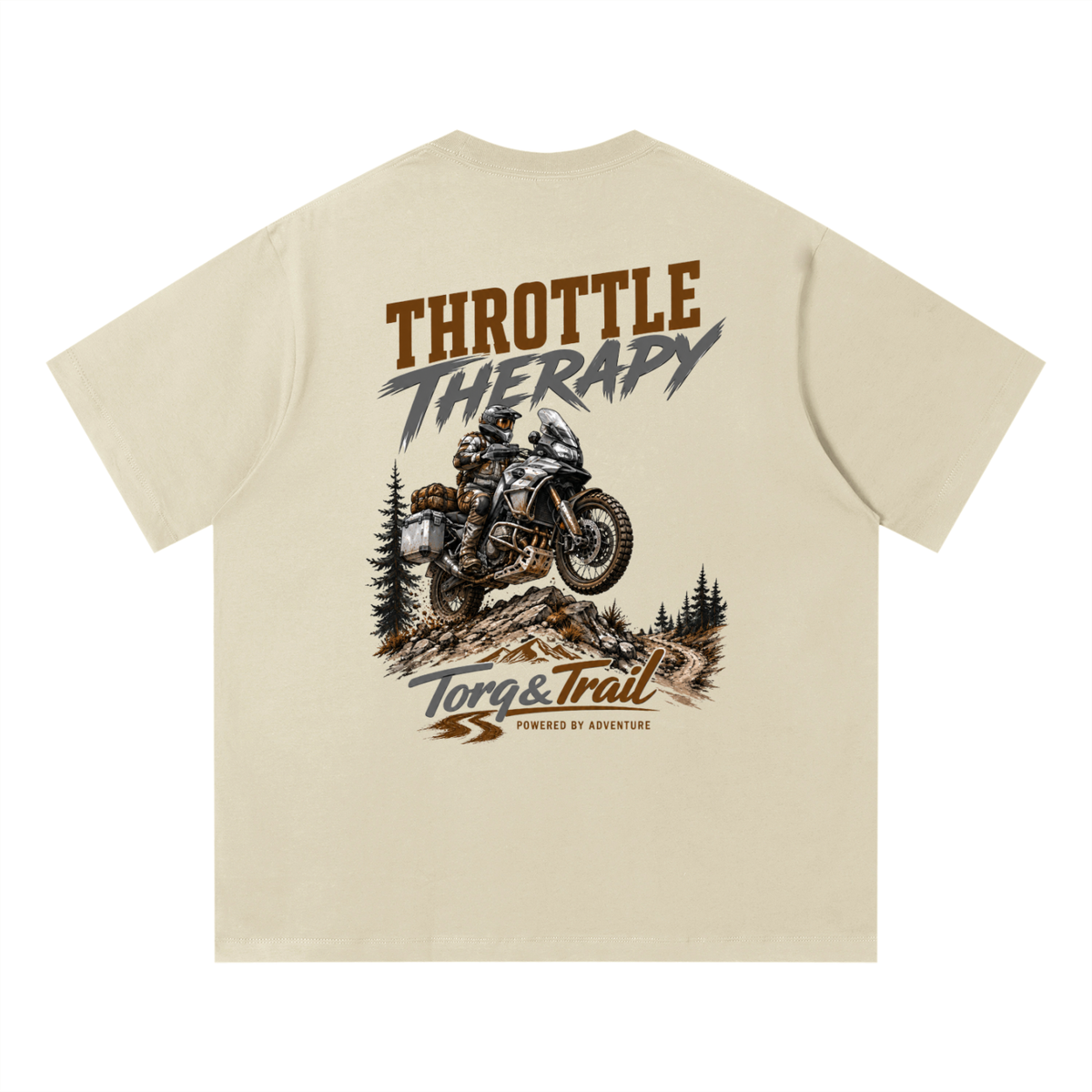 Throttle Therapy Adventure Motorcycle T-Shirt