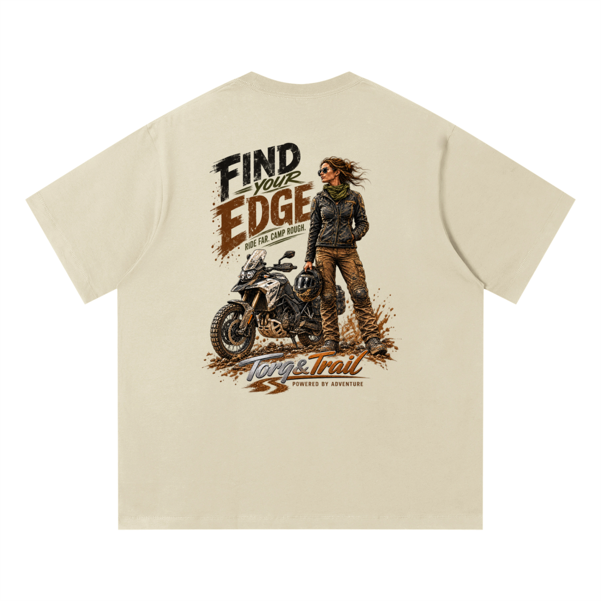 Find Your Edge Adventure Motorcycle T-Shirt